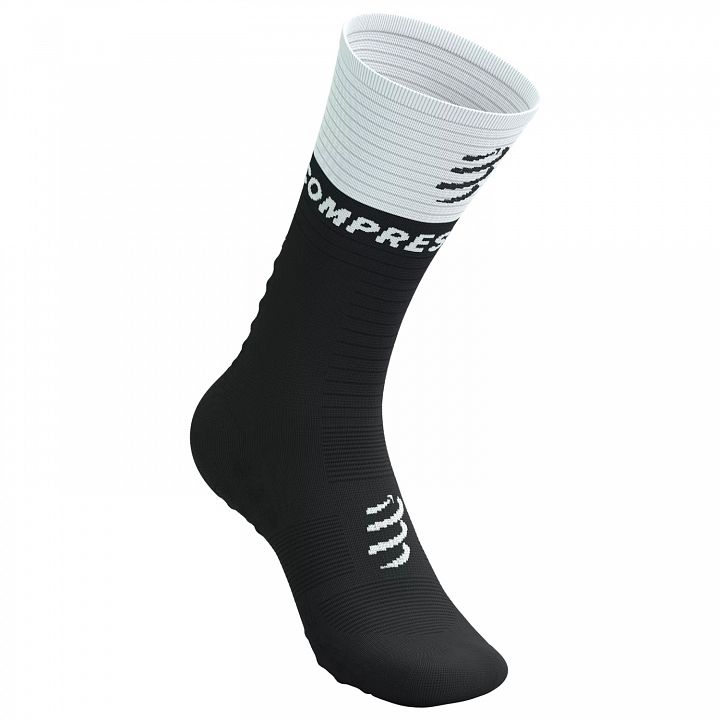 Compressport Mid Compression Socks Black / White
